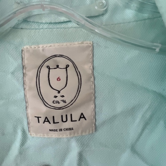 Aritzia Talula light turquoise blazer | size 4 - Picture 2 of 4